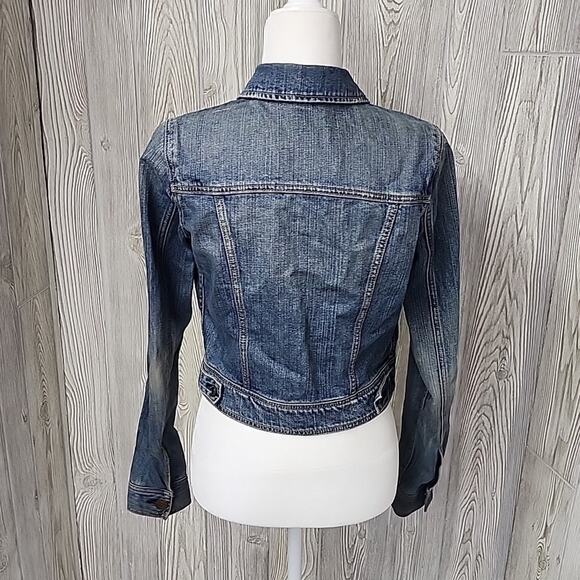 American Eagle Denim Jean Jacket Womens Size Small - Picture 3 of 10